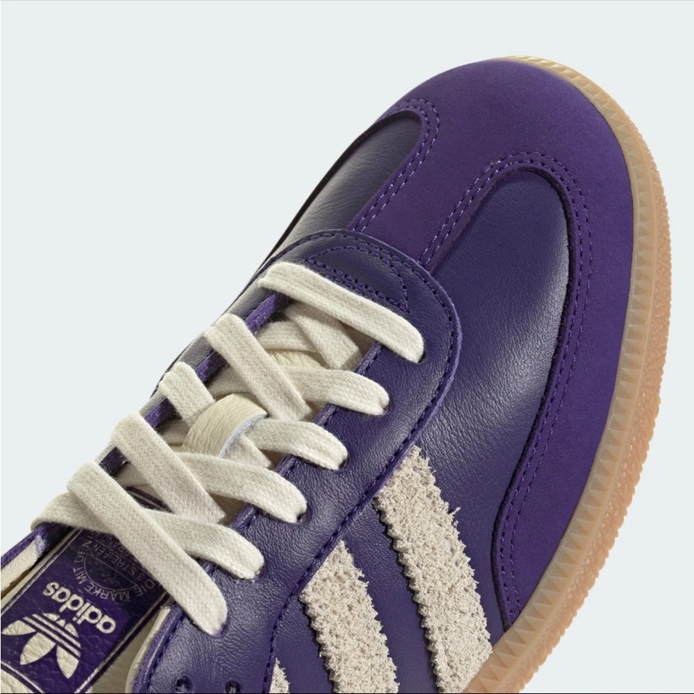Adidas Samba Purple & White Women Sz 9 /7.5 Men NWB - Picture 6 of 14